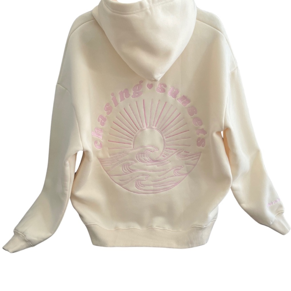 Limited Edition Pink Palm Puff x amaré - Chasing Sunsets Hoodie